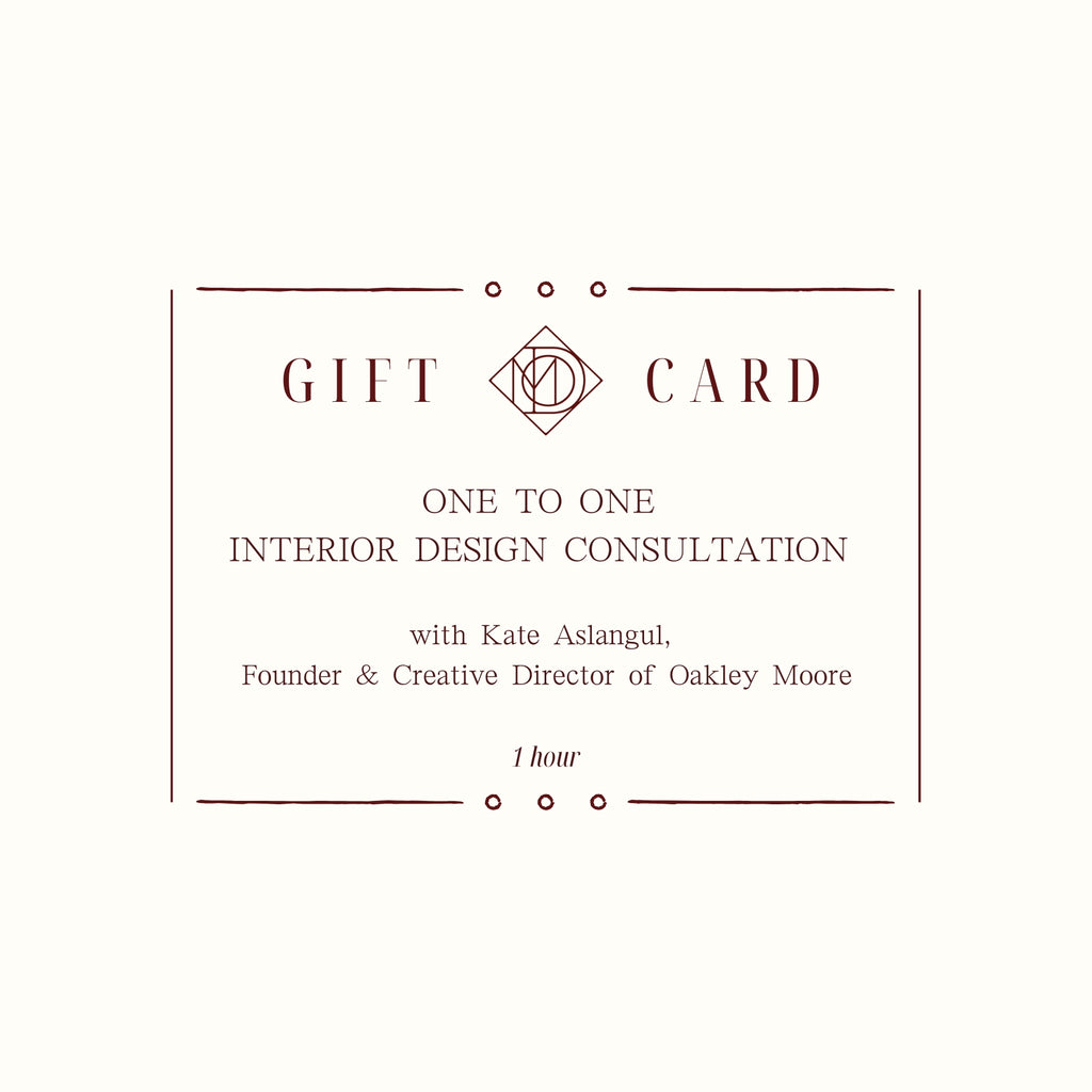1:1 Interior Design Consultation Gift Card