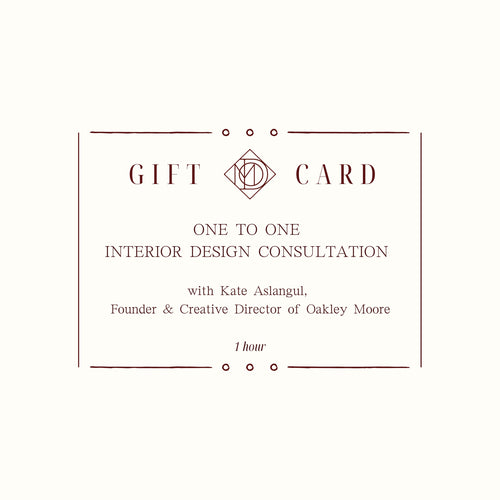 1:1 Interior Design Consultation Gift Card