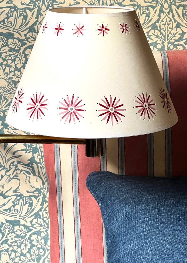 Fireworks Lampshade - Pink & Red