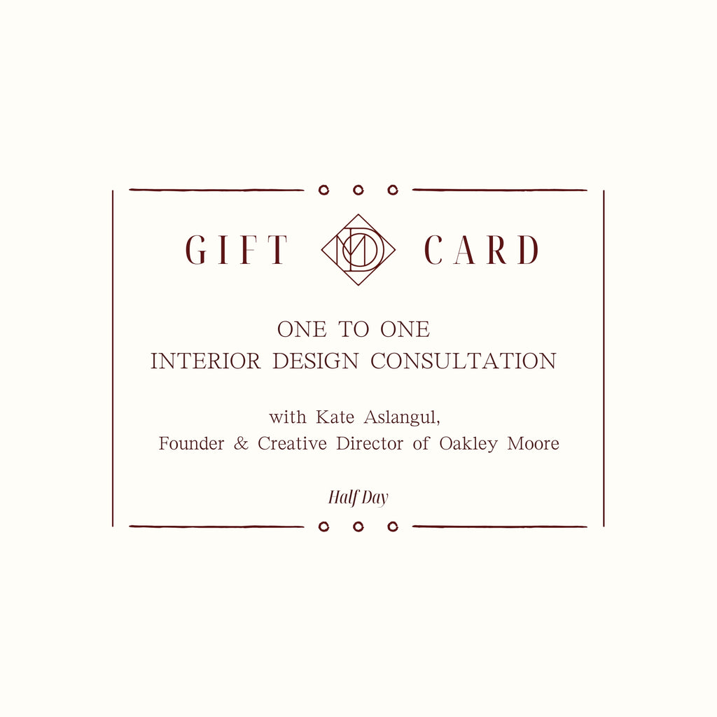 1:1 Interior Design Consultation Gift Card
