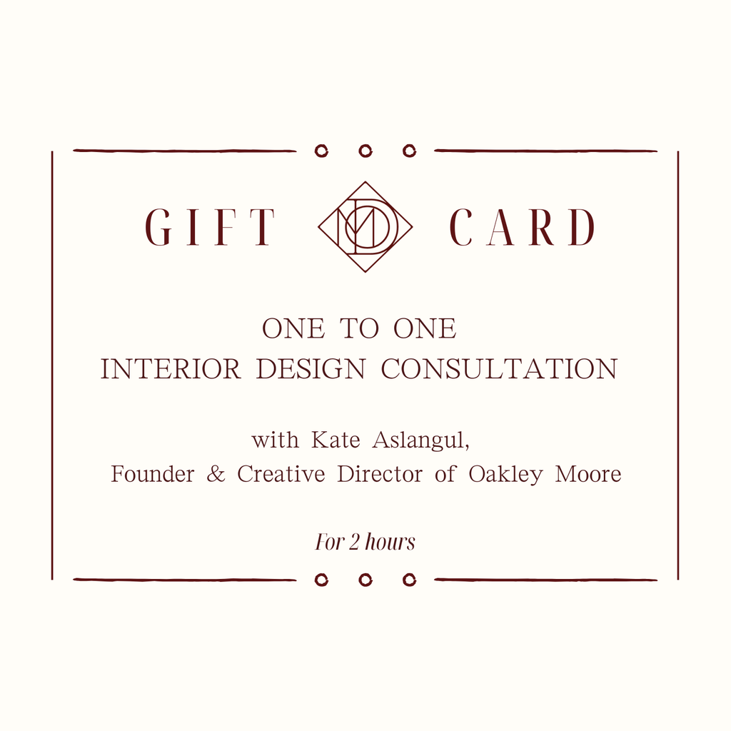 1:1 Interior Design Consultation Gift Card