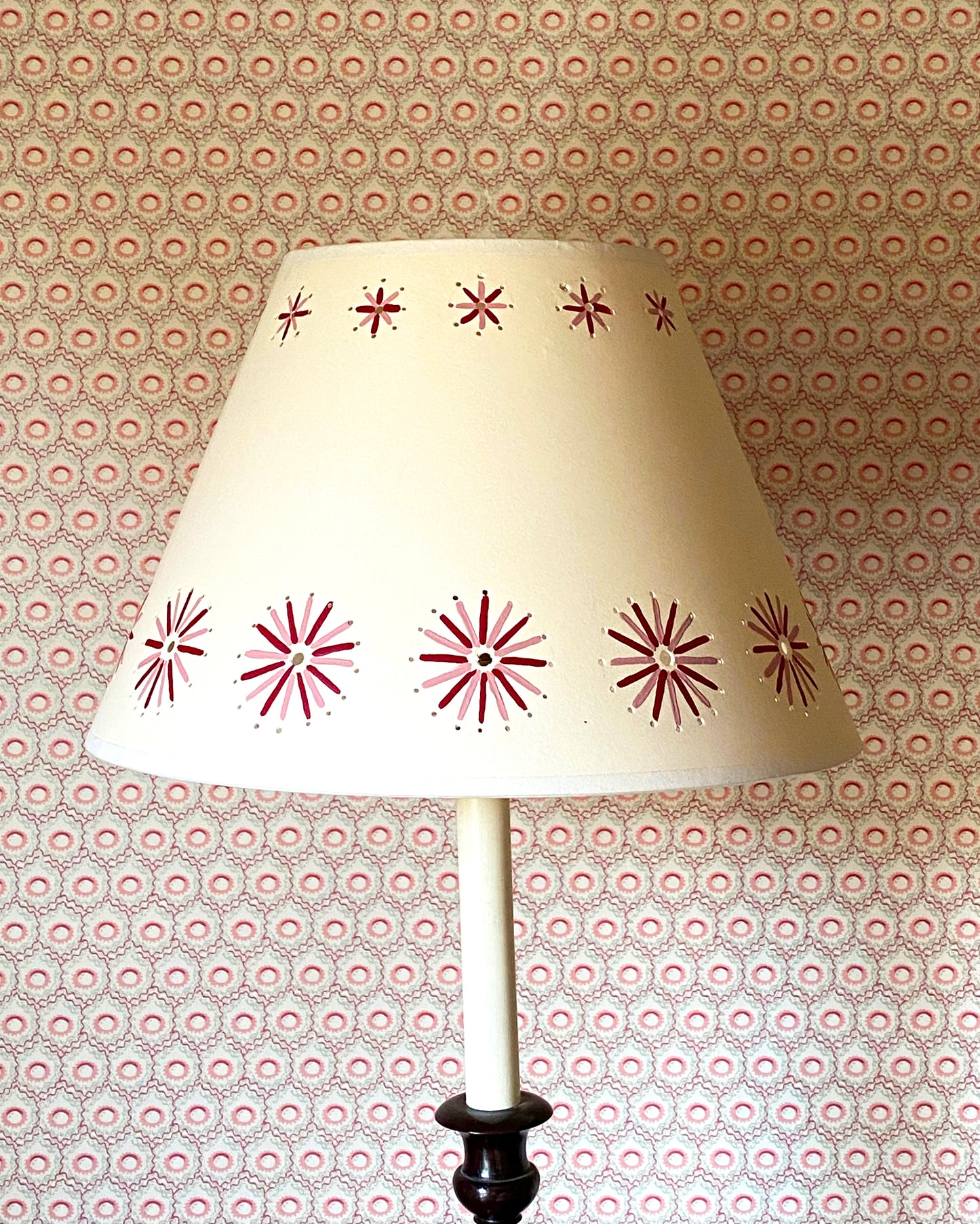Fireworks Lampshade - Pink & Red