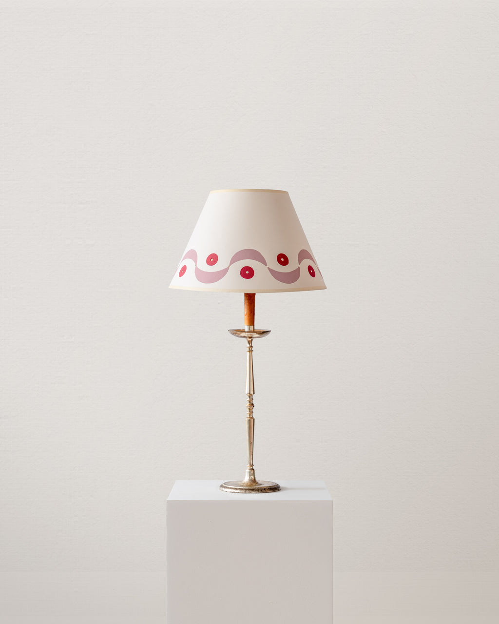 Ribbons Lampshade - Pink & Red