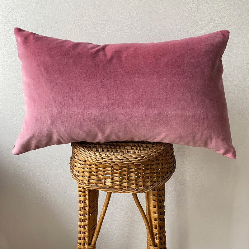 Handmade Tangram geometric velvet cushion